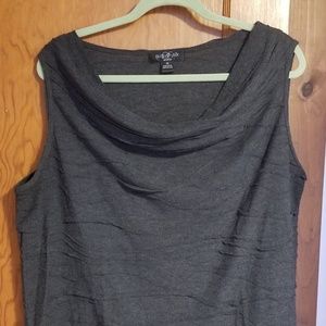 August Silk woman's 2x cowl tank